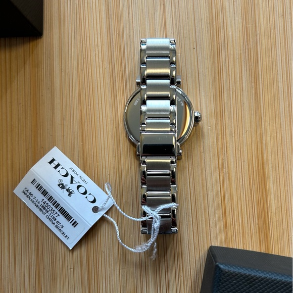 COACH MADISON ALL SILVER WATCH WITH 34MM SILVER FACE AND SILVER BRACELET - Picture 5 of 7